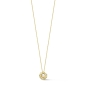 Preview: Spirit Icons Damen Halskette 925er Silber Goldfarben Perle 45cm 11482-45