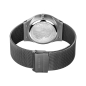 Preview: Bering Herrenuhr Solar Saphirglas Datum Milanaise Grau Blau 40mm 14440-007