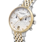 Preview: Bruno Söhnle Glashütte Damenuhr Bologna Chrono Bicolor Saphirglas 17-23238-250