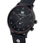 Preview: Bruno Söhnle Glashütte Herrenuhr Brunello GMT Großdatum Schwarz 17-73239-721