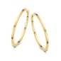 Preview: Spirit Icons Damen Ohrringe Creolen 925 Silber Goldfarben 30mm 41972