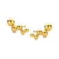 Preview: Spirit Icons Ohrringe Ohrstecker 925 Silber Kugeln Goldfarben 42422