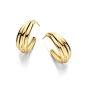 Preview: Spirit Icons Damen Ohrringe Steckcreole 925er Silber Goldfarben 25mm 42532