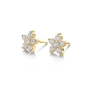 Preview: Spirit Icons Damen Ohrringe Ohrstecker 925 Silber Goldfarben Blume 42972