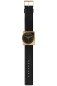 Preview: Rolf Cremer Damenuhr Fusion Goldfarben Schwarz Leder 36mm 508802