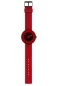 Preview: Rolf Cremer Damenuhr Running Gent Edelstahl Quarz Rot Leder 42mm 509401