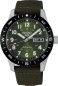 Preview: Seiko 5 Sports Field Herrenuhr Automatik Tag Datum Nylon Grün HDB008K1