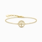 Preview: THOMAS SABO Armband Silber Lebensbaum Goldfarben A1828-414-14-L19V