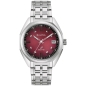 Preview: Bulova Herrenuhr Edelstahl Datum Saphirglas Rot 40mm 96B401