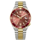 Preview: Citizen Herrenuhr Automatik Saphirglas Datum Bicolor Rot 40mm NJ0234-58X