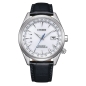 Preview: Citizen Herrenuhr Funkuhr Solar Saphirglas Datum 10BAR Leder CB0270-10A