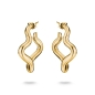 Preview: THOMAS SABO Ohrringe Creolen Wellenform Goldfarben CR771-M01-39