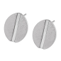 Preview: Ernstes Design Damen Ohrringe Ohrstecker Oval Edelstahl E749