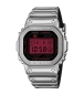 Preview: Casio G-SHOCK Metallic Herrenuhr Digital Silberfarben Rot GM-5600YRA-8ER