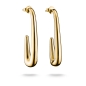 Preview: THOMAS SABO Ohrringe Steckcreole Goldfarben 4,1cm H2361-M01-39