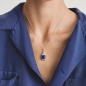 Preview: THOMAS SABO Halskette 925er Silber Tropfen Blau 40-45cm KE2381-166-1-L45V