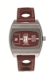 Preview: UMF Ruhla Herrenuhr Automatik Scheibenuhr Limited Dunkelrot 1434-5