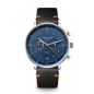 Preview: Sternglas Hamburg Chrono Edition Küste Saphirglas Blau S01-HC06-EB05
