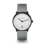 Preview: Sternglas Naos Edition Bauhaus III Uhr Schwarz Limited Leder S01-NAB15-CA01