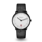 Preview: Sternglas Naos Edition Bauhaus III Uhr Schwarz Limited Leder S01-NAB15-EB09