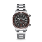 Preview: Sternglas Merion Schwarz Rot Herrenuhr Taucher Wechselband S02-ME03-SET