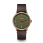 Preview: Sternglas Herrenuhr Naos Automatik Dunkelgrün Bronze Leder 38mm S02-NA35-VI17
