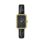 Preview: Tissot Damenuhr SRV Saphirglas Goldfarben Leder Schwarz T160.110.36.126.00