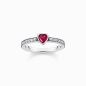 Preview: THOMAS SABO Damen Ring 925 Silber Herz Gr. 54 TR2448-640-10-54