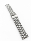 Preview: UMF Ruhla Edelstahl Gliederarmband Ersatzarmband Faltschließe 22mm Stegbreite