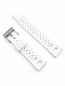 Preview: UMF Ruhla Armband Silikon Weiss Dornschließe 22mm Stegbreite