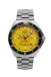 Preview: UMF Ruhla Herrenuhr Automatik GMT Gelb 46mm Limited 1932M-5