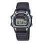 Preview: Casio Uhr Kinder Jugend Digital Alarm Licht Stopp 5 BAR Grau W-220HF-8AVEF