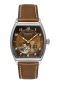 Preview: Zeppelin Herrenuhr Metropolis Automatik Leder Braun Tonneau 8362-2