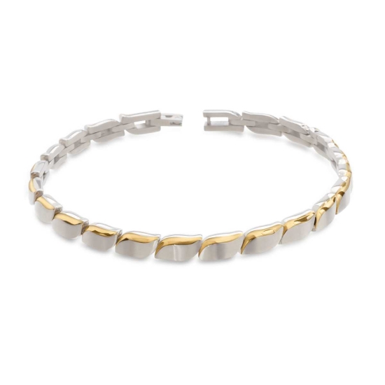 Boccia Titanium Titan Damen Armband Bicolor 21cm 03032-02