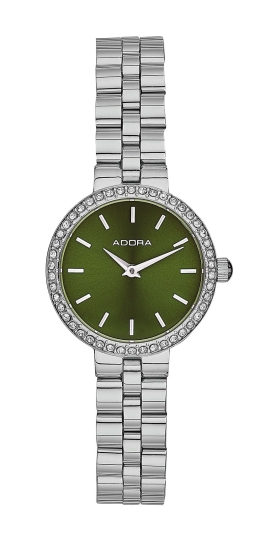 Adora Damenuhr Edelstahl Quarz Grün Klein 24mm AT5726