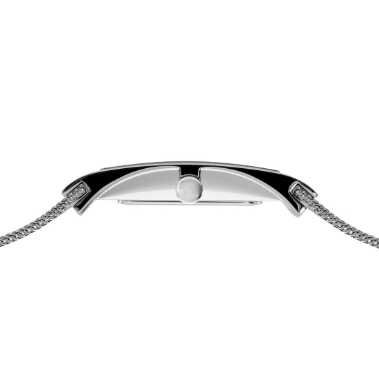 Preview: Bering Damenuhr Quarz Saphirglas Rechteckig Milanaise 22mm 10222-004-S