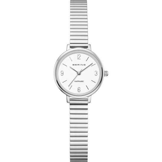 Bering Damenuhr Edelstahl Saphirglas Zugarmband 28mm 11028-904