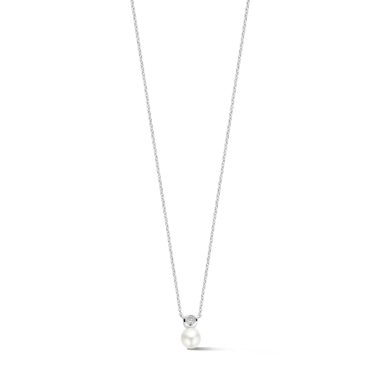 Spirit Icons Damen Halskette 925er Silber Perle 45cm 11461-45