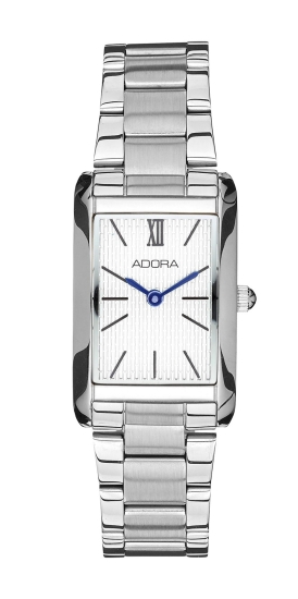 Adora Damenuhr Edelstahl Quarz Rechteckig 21 mm AT5734