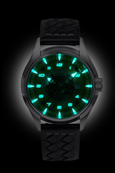 Preview: UMF Ruhla Herrenuhr Colani Automatik Saphirglas Braun Limited 1372-6