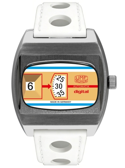 UMF Ruhla Herrenuhr Automatik Scheibenuhr Limitiert "Final Edition" 1436-5