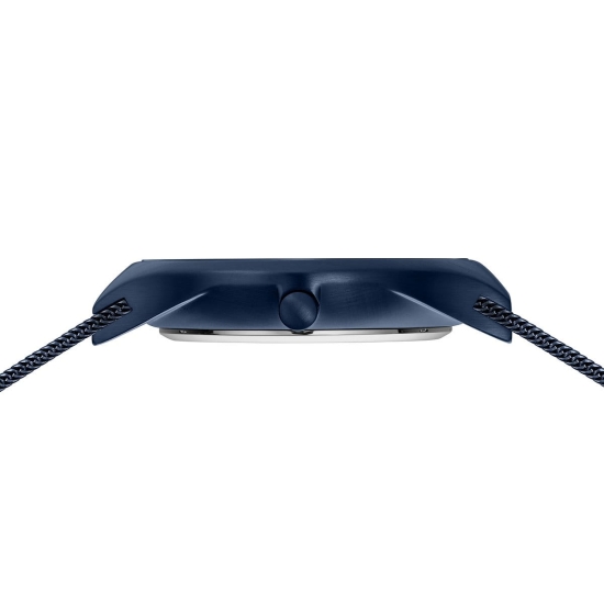 Preview: Bering Herrenuhr Solar Saphirglas Datum Blau 40mm 14440-393