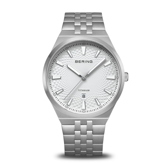 Bering Herrenuhr Titanium Limited Edition Saphirglas 10BAR 41mm 16141-704