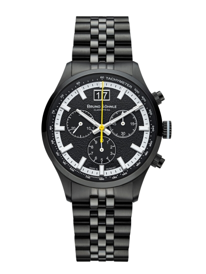 Bruno Söhnle Glashütte Herrenuhr Turin Chronograph Schwarz 17-73229-740