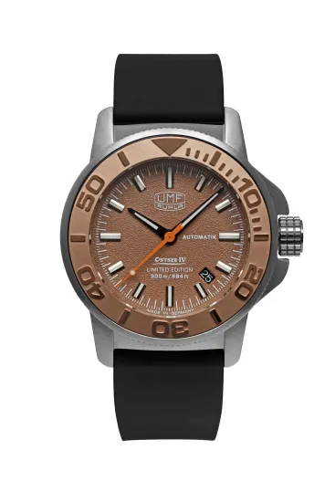 UMF Ruhla Herrenuhr Automatik Ostsee IV Rosé Saphirglas Limited 1970-4