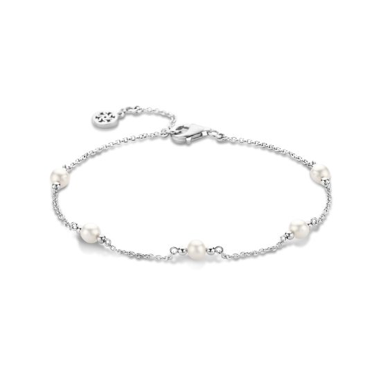 Spirit Icons Damen Armband 925 Silber Perle 19cm 20421