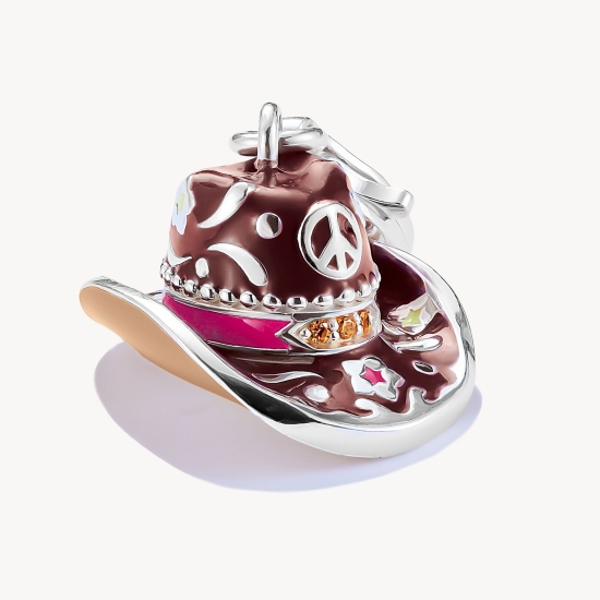 THOMAS SABO Charm Anhänger Cowboy-Hut 925 Silber 2216-041-7