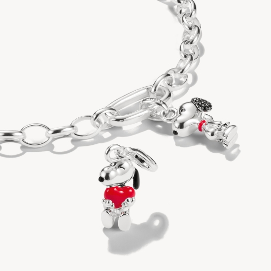 THOMAS SABO x Peanuts™ Snoopy & Herz Charm 925 Silber 2226-664-10