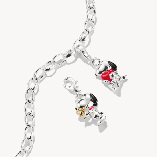Preview: THOMAS SABO x Peanuts™ Snoopy and Woodstock Friends Charm 925 Silber 2228-427-7