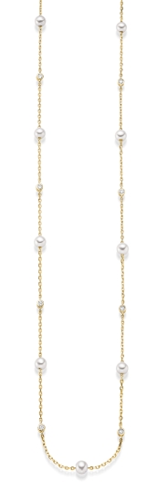 Max Fröhlich Damen Halskette Collier Perle 333 Gold 42+3cm 25-456
